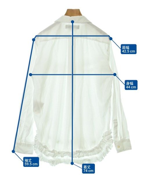 BLACK COMME des GARCONS（ブラックコムデギャルソン）ブラウス 白 サイズ:S レディース/2200695830045