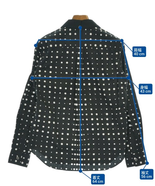 BLACK COMME des GARCONS（ブラックコムデギャルソン）カジュアルシャツ 黒 サイズ:XS レディース/2200696314056
