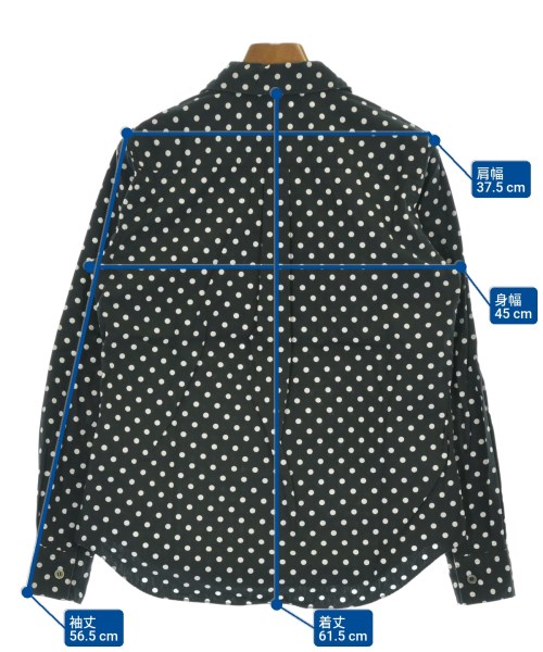 BLACK COMME des GARCONS（ブラックコムデギャルソン）カジュアルシャツ 黒 サイズ:XS レディース/2200696314087