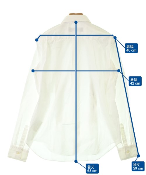 BLACK COMME des GARCONS（ブラックコムデギャルソン）カジュアルシャツ 白 サイズ:S レディース/2200697862020