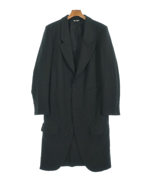 BLACK COMME des GARCONS(ブラックコムデギャルソン)チェスターコート 黒 サイズ:L/2200698143012