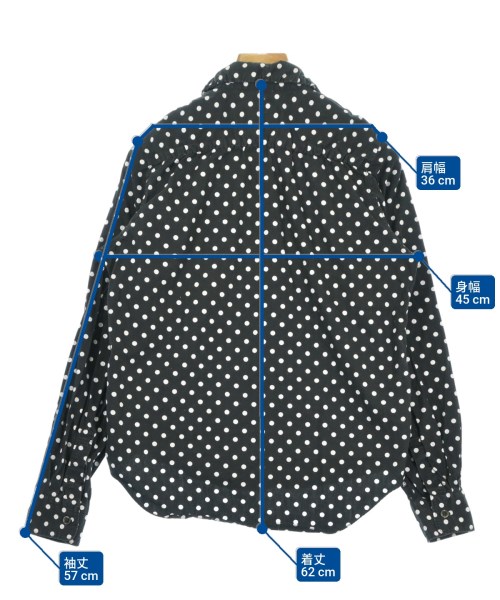 BLACK COMME des GARCONS（ブラックコムデギャルソン）カジュアルシャツ 黒 サイズ:XS レディース/2200700568123