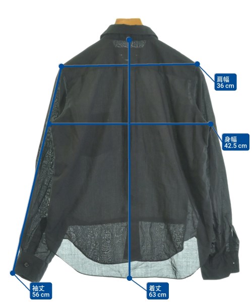 BLACK COMME des GARCONS（ブラックコムデギャルソン）カジュアルシャツ 黒 サイズ:XS レディース/2200700587094