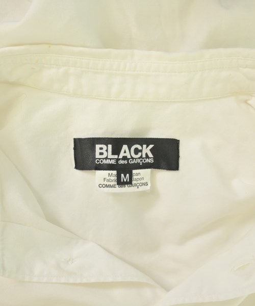 BLACK COMME des GARCONS（ブラックコムデギャルソン）カジュアルシャツ 白 サイズ:M メンズ/2200701525026