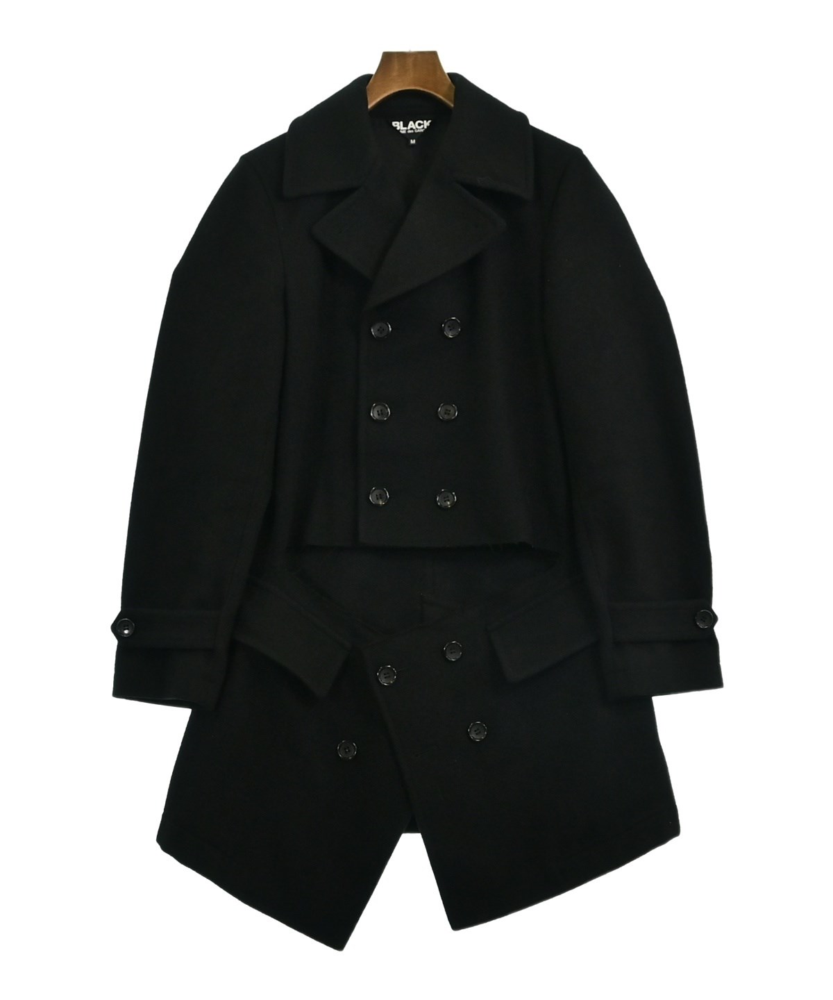 BLACK COMME des GARCONS（ブラックコムデギャルソン）ピーコート 黒