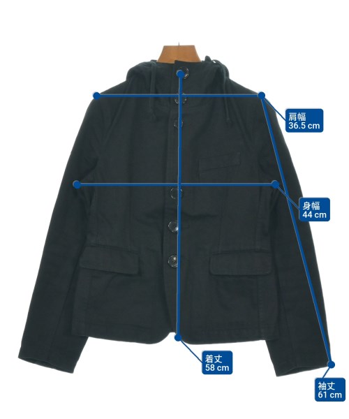 BLACK COMME des GARCONS（ブラックコムデギャルソン）カジュアルジャケット 黒 サイズ:S レディース/2200657112011