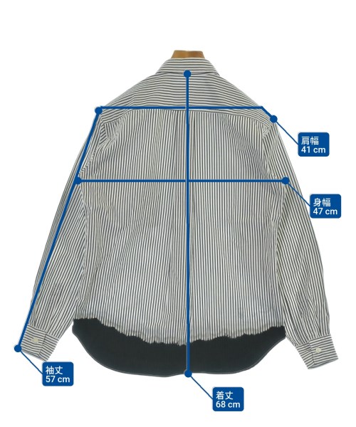 BLACK COMME des GARCONS（ブラックコムデギャルソン）カジュアルシャツ 白 サイズ:S メンズ/2200646512051