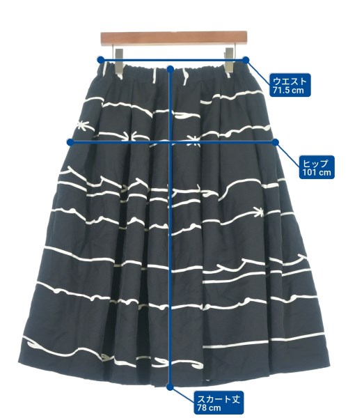 BLACK COMME des GARCONS（ブラックコムデギャルソン）ロング・マキシ丈スカート 黒 サイズ:M レディース/2200657925024