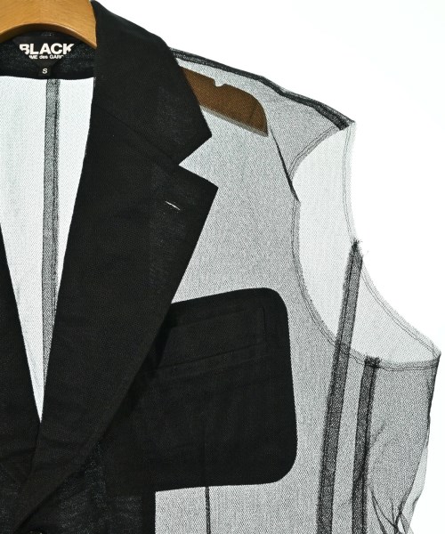 BLACK COMME des GARCONS（ブラックコムデギャルソン）カジュアルジャケット 黒 サイズ:S レディース/2200660175027