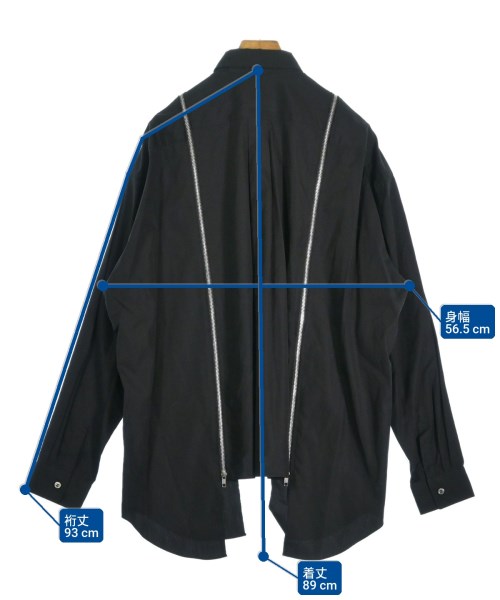 BLACK COMME des GARCONS（ブラックコムデギャルソン）カジュアルシャツ 黒 サイズ:-(XXL位) メンズ/2200658334092