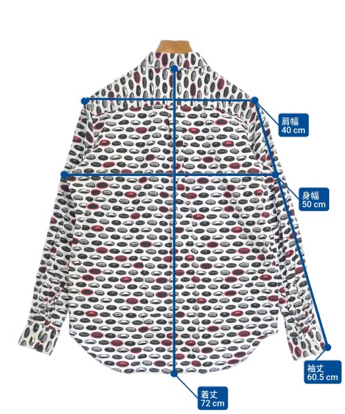 BLACK COMME des GARCONS（ブラックコムデギャルソン）カジュアルシャツ 白 サイズ:M メンズ/2200661811078