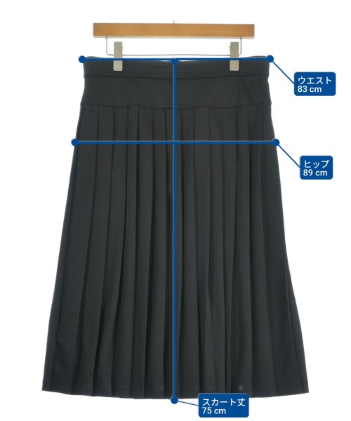 BLACK COMME des GARCONS（ブラックコムデギャルソン）ひざ丈スカート 黒 サイズ:L レディース/2200710813060