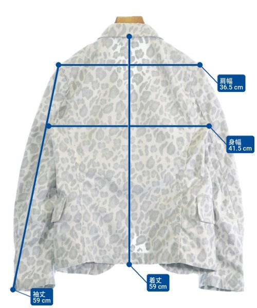 BLACK COMME des GARCONS（ブラックコムデギャルソン）カジュアルジャケット 白 サイズ:XS レディース/2200711439061
