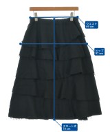 BLACK COMME des GARCONS（ブラックコムデギャルソン）ロング・マキシ丈スカート 黒 サイズ:XS レディース/2200712140041