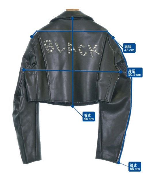 BLACK COMME des GARCONS（ブラックコムデギャルソン）ライダース 黒 サイズ:M レディース/2200712615020
