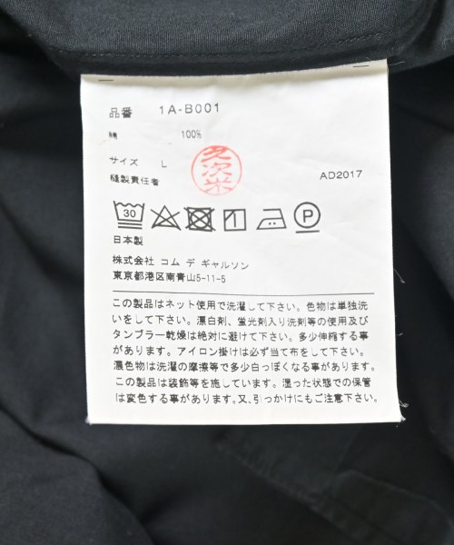 BLACK COMME des GARCONS（ブラックコムデギャルソン）カジュアルシャツ 黒 サイズ:L メンズ/2200714250038