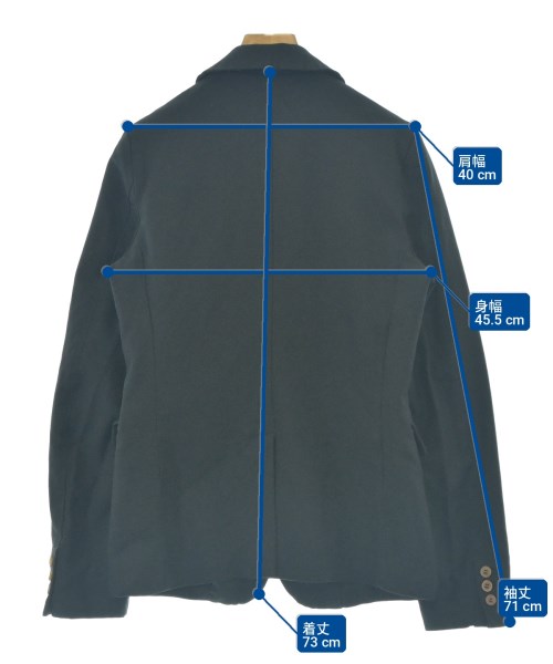 BLACK COMME des GARCONS（ブラックコムデギャルソン）カジュアルジャケット 黒 サイズ:S レディース/2200714664019