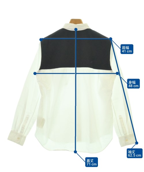BLACK COMME des GARCONS（ブラックコムデギャルソン）カジュアルシャツ 白 サイズ:M メンズ/2200712995146