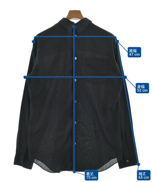 BLACK COMME des GARCONS（ブラックコムデギャルソン）カジュアルシャツ 黒 サイズ:L メンズ/2200717343089