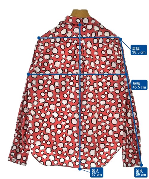 BLACK COMME des GARCONS（ブラックコムデギャルソン）ブラウス 赤 サイズ:S レディース/2200719108099