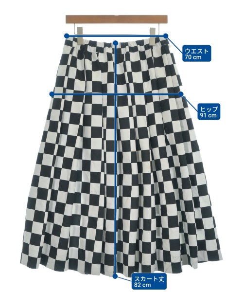 BLACK COMME des GARCONS（ブラックコムデギャルソン）ひざ丈スカート 白 サイズ:S レディース/2200718384104