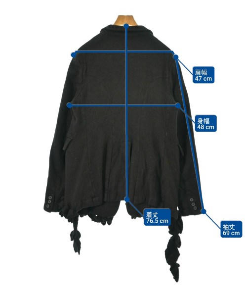 BLACK COMME des GARCONS（ブラックコムデギャルソン）ジャケット 黒 サイズ:L メンズ/2200719385308