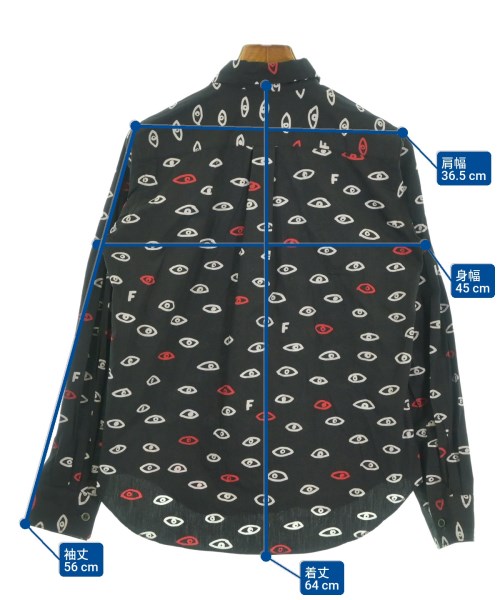 BLACK COMME des GARCONS（ブラックコムデギャルソン）カジュアルシャツ 黒 サイズ:XS レディース/2200637563208