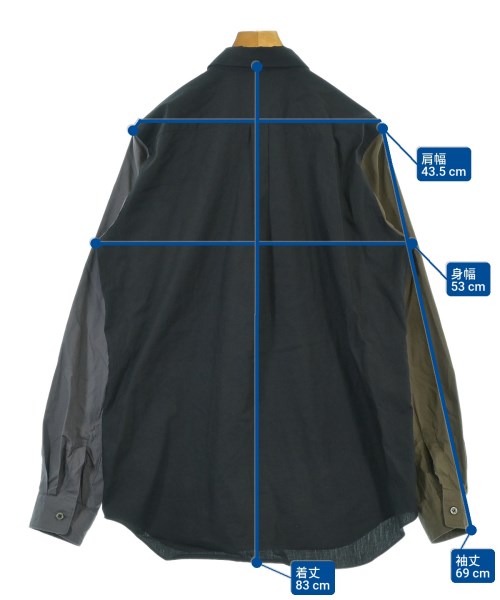 BLACK COMME des GARCONS（ブラックコムデギャルソン）カジュアルシャツ 黒 サイズ:XL メンズ/2200651368070