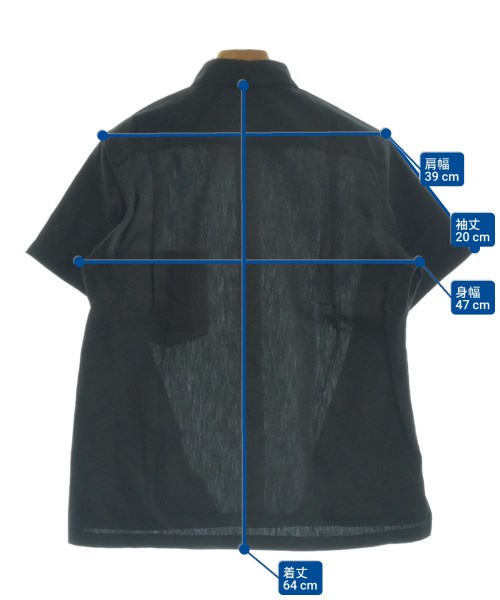 BLACK COMME des GARCONS（ブラックコムデギャルソン）カジュアルシャツ 黒 サイズ:S レディース/2200653747149