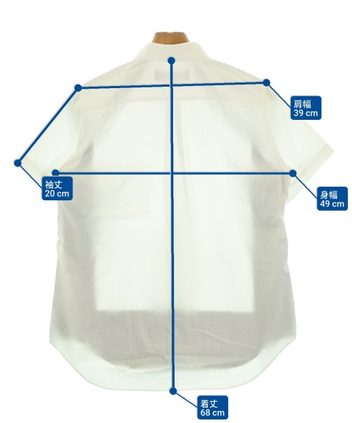 BLACK COMME des GARCONS（ブラックコムデギャルソン）カジュアルシャツ 白 サイズ:S レディース/2200653747156