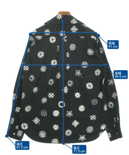 BLACK COMME des GARCONS（ブラックコムデギャルソン）カジュアルシャツ 黒 サイズ:M レディース/2200653747361