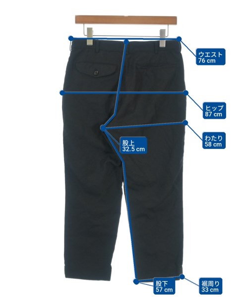 BLACK COMME des GARCONS（ブラックコムデギャルソン）スラックス 黒 サイズ:M メンズ/2200702637124