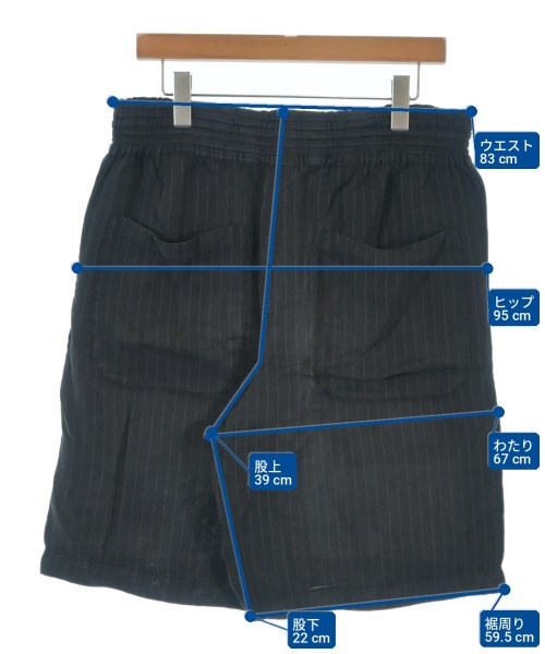 BLACK COMME des GARCONS（ブラックコムデギャルソン）ショートパンツ 黒 サイズ:L メンズ/2200702637131