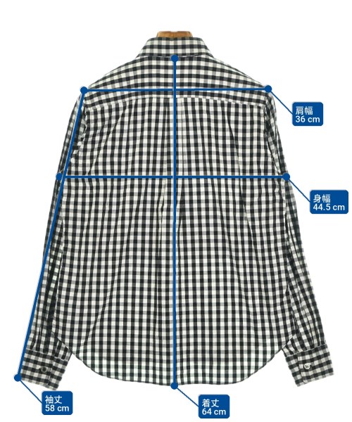 BLACK COMME des GARCONS（ブラックコムデギャルソン）カジュアルシャツ 黒 サイズ:XS レディース/2200702701054