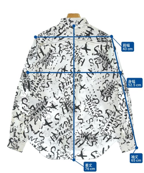 BLACK COMME des GARCONS（ブラックコムデギャルソン）カジュアルシャツ 白 サイズ:M メンズ/2200702732072