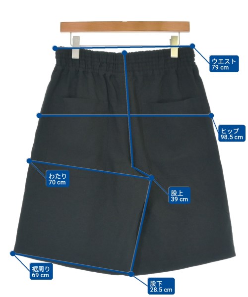 BLACK COMME des GARCONS（ブラックコムデギャルソン）ショートパンツ 黒 サイズ:M メンズ/2200702858031