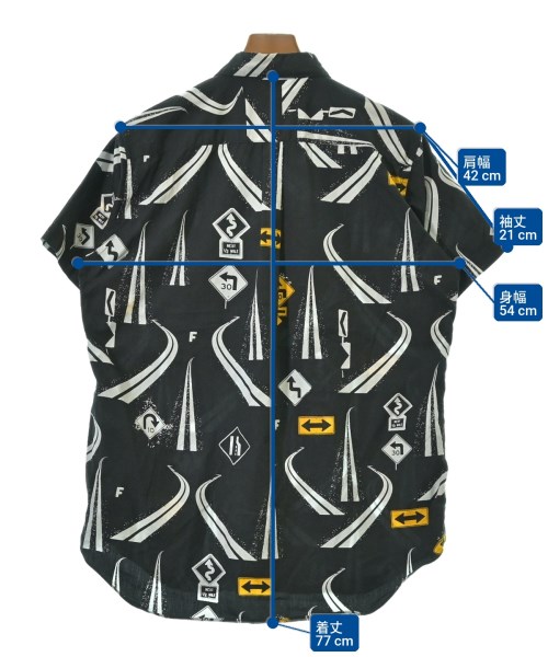 BLACK COMME des GARCONS（ブラックコムデギャルソン）カジュアルシャツ 黒 サイズ:L メンズ/2200703196057