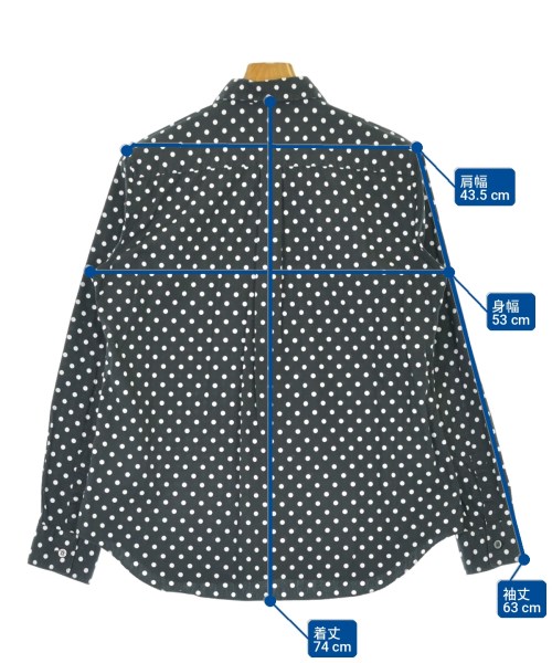BLACK COMME des GARCONS（ブラックコムデギャルソン）カジュアルシャツ 黒 サイズ:L メンズ/2200704425057