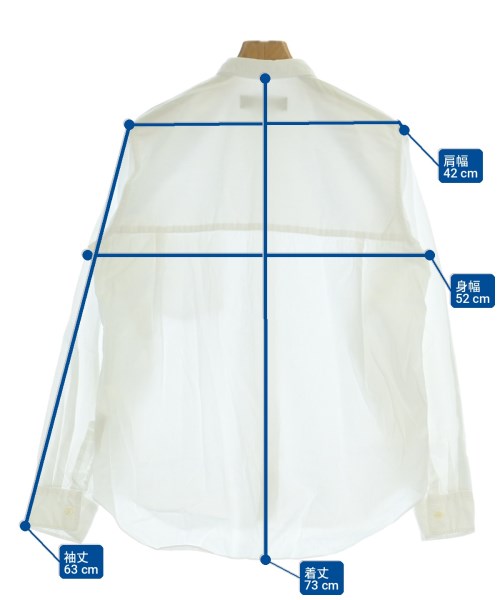 BLACK COMME des GARCONS（ブラックコムデギャルソン）カジュアルシャツ 白 サイズ:L メンズ/2200705623230