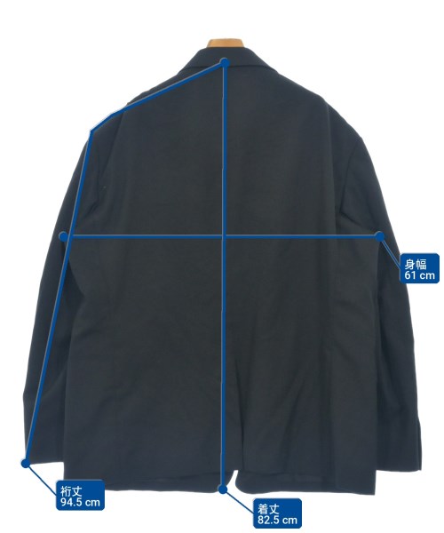 BLACK COMME des GARCONS（ブラックコムデギャルソン）カジュアルジャケット 黒 サイズ:S メンズ/2200706137019
