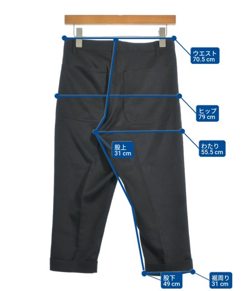 BLACK COMME des GARCONS（ブラックコムデギャルソン）クロップドパンツ 黒 サイズ:XXS レディース/2200704499034