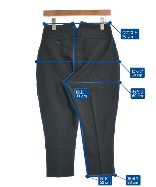 BLACK COMME des GARCONS（ブラックコムデギャルソン）クロップドパンツ 黒 サイズ:XS レディース/2200707555027