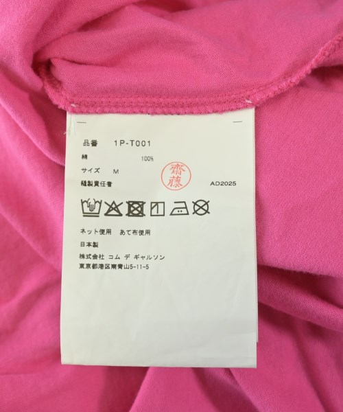 BLACK COMME des GARCONS（ブラックコムデギャルソン）Tシャツ・カットソー ピンク サイズ:M メンズ/2200707335223