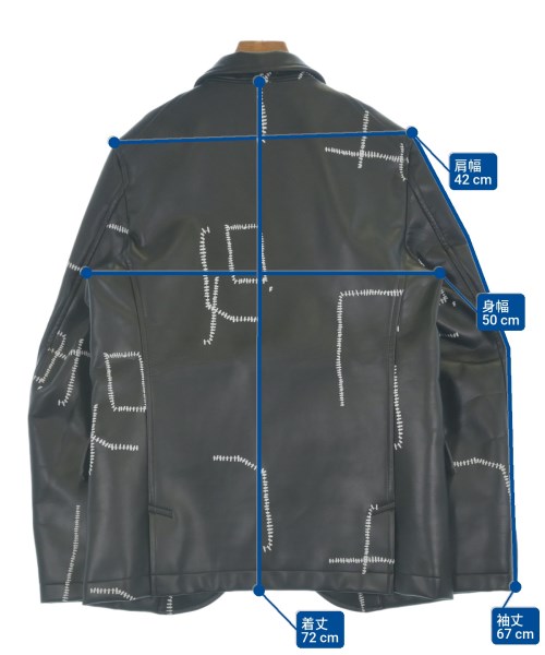 BLACK COMME des GARCONS（ブラックコムデギャルソン）カジュアルジャケット 黒 サイズ:M メンズ/2200662991014