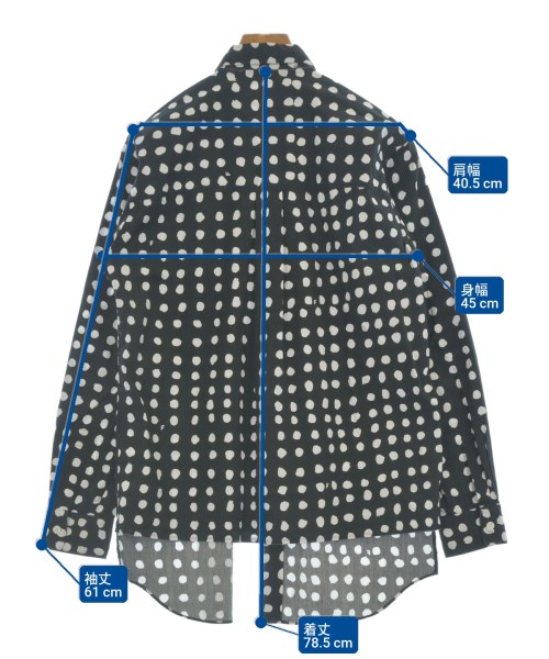 BLACK COMME des GARCONS（ブラックコムデギャルソン）カジュアルシャツ 黒 サイズ:M メンズ/2200662991045