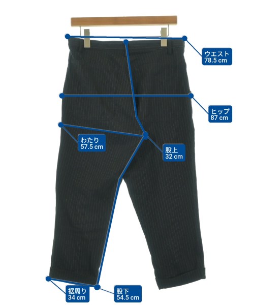 BLACK COMME des GARCONS（ブラックコムデギャルソン）クロップドパンツ 黒 サイズ:S レディース/2200660176024