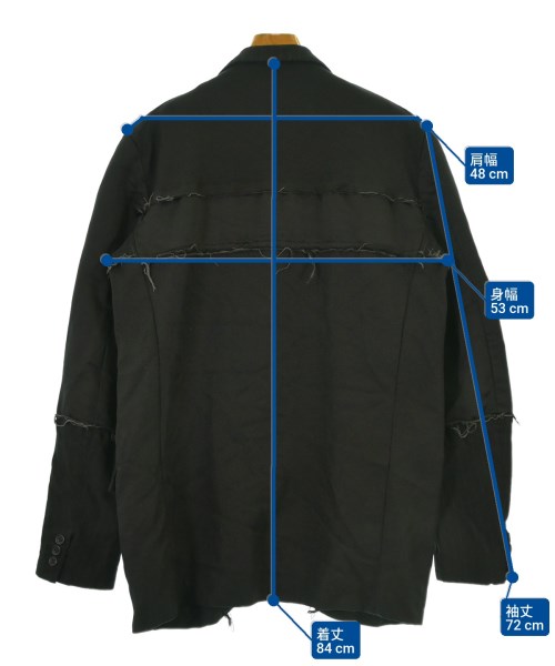 BLACK COMME des GARCONS（ブラックコムデギャルソン）ジャケット 黒 サイズ:XL メンズ/2200659788061