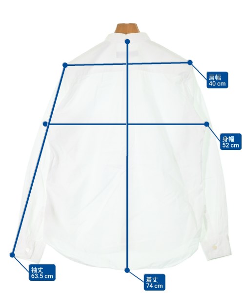 BLACK COMME des GARCONS（ブラックコムデギャルソン）カジュアルシャツ 白 サイズ:L メンズ/2200664760236