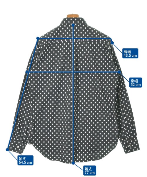 BLACK COMME des GARCONS（ブラックコムデギャルソン）カジュアルシャツ 黒 サイズ:L メンズ/2200664760243