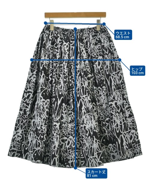 BLACK COMME des GARCONS（ブラックコムデギャルソン）ロング・マキシ丈スカート 黒 サイズ:S レディース/2200665523014